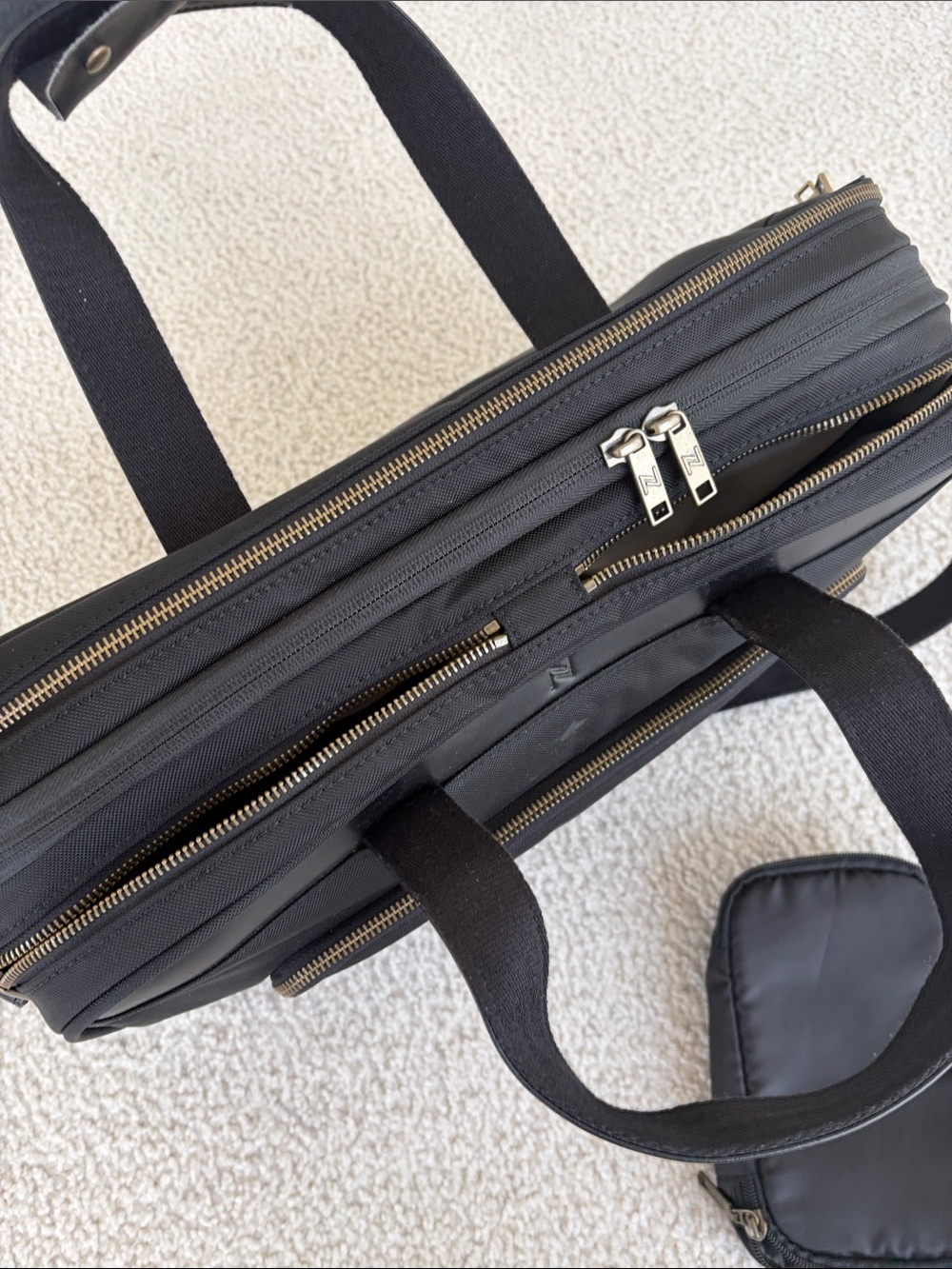 Nomad Lane Original Bento Bag – Brushed Gold Hardware Travel Personal Item Bag - Picture 8 of 10